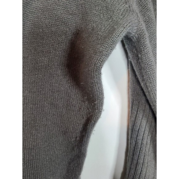 Ann Taylor Grey Cashmere Tie Waist Sweater Womens Large - Picture 4 of 6
